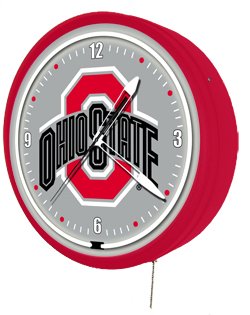Ohio State Buckeyes Neon Clock