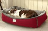Bolster Futon Dog Bed Cover / Large, Red, Large