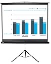 Duronic TPS86 Black Tripod Projector Screen - 86"- 4:3 Screen