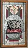 Alabama Crimson Tide Stained Glass Wall Clock
