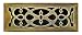 Tools & Hardware : Elite 4" x 12" Antique Brass Victorian Heating Register