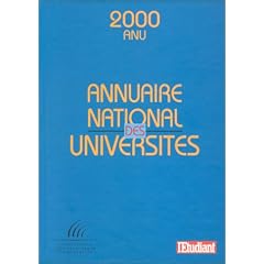Annuaire des universit�s, 2000