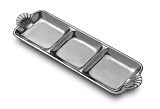 Wilton Armetale Scallop Handle Divided Tray
