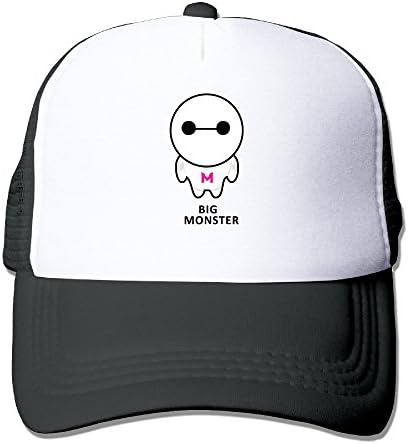 Sosoul Big Monster Custom Running Hats Cap Lightweight Mesh Flexfit Black
