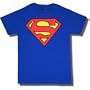DC Comics Superman Classic Shield Logo Royal Blue Adult T-shirt