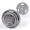 300 lb Olympic Weight Set with 86" Chrome Bar and Spring Collars