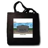 Rich Diesslin KNOTS Scout Cartoons - Looking Toward the Future - Think Big like Paul Bunyan Cooking - Tote Bags