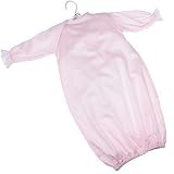 2 Piece Cloud 9 Luxurious Pima Cotton Sateen Gown Set - Dawn (0-6 Months)