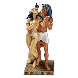 Semi Nude Egyptian Couple Statue - Egyptian Pharaoh and Queen Royal Sculpture