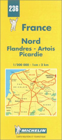 City Travel Guides Discounted  Livres : Carte routière : Nord - Flandres - Artois - Picardie, N° 236