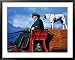 Budweiser Clydesdale Horse Cart, with Dalmation Standing on Boxes, Palmer, U.S.A. Styles Framed Art Poster Print by Mark Newman, 39x31