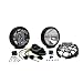 KC HiLiTES 121 SlimLite Black 130-Watt Long Range Light System