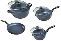Swiss Diamond Cast-Aluminum Nonstick 7-Piece Cookware Set