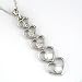 14K White Gold Heart Diamond Necklace
