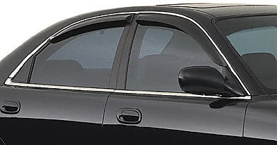 GT Styling 48119 Smoke Sport Vent-Gard Window Deflector - 4 Piece