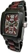 Tense 3 Window Time - Day - Month Dial All Sandalwood Wood Watch J8302DS ANDF
