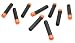 Nerf Action Blasters Refill Pack: 10 Sonic Micro Darts with Orange Whistling Tips
