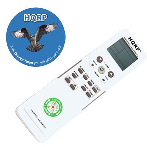 HQRP Universal A/C Remote Control compatible with DAEWOO DAIKIN DAJINXING DAKE DAOTIAN DELONGHI DUNAN DONGXIA Air Conditioner plus HQRP Coaster