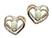 0.34 cts Opal Earrings - 14kt White or Yellow Gold LIFETIME WARRANTEE
