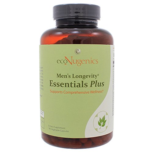 Econugenics Men's Longevity Essentials Plus Vcaps, 180 Count
