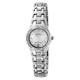 AK Anne Klein Women's 10-6927SVSV Swarovski® Crystal Accented Silver-Tone Watch