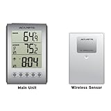 AcuRite Digital Wireless Weather Thermometer Indoor/Outdoor, 00604
