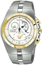 Seiko Men's Arctura Kinetic Chronograph Steel Watch SNL012