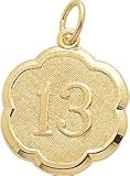 13: Number Charm by Rembrandt Charms