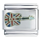 British Electric Guitar Italian Charms Bracelet Link