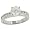 10 Stone Round Channel Set Diamond Ring 0.34ct (cz ctr)