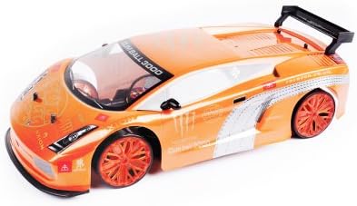 1:10 Scale R/C Series High Speed Radio RC Drift Racing Car (4 channels) with rechargeable NIMH Batteries and Red & Blue Flashing Lights 887-22 (Ready To Run)
