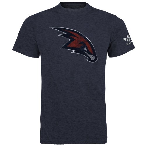 NBA Atlanta Hawks Better Logo Tri Blend Tee (Navy, Medium)