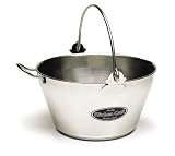 Kitchen Craft Maslin Pan with Handle, Stainless Steel, 9 Litre