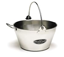 Kitchen Craft Maslin Pan with Handle, Stainless Steel, 9 Litre