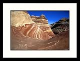 Great American Picture IS638102 Coyote Butte Sandstone Wave, Utah Framed Photograph - Robert Ginn