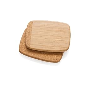 Bambu The Hybrid Chopping board with cork base and side