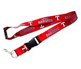 Texas Rangers Clip Lanyard Keychain ID Ticket Holder-Red