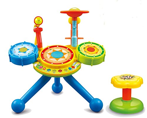Electronic Junior Rock Band Baby Learning Musical Drum Set