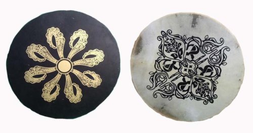 18 Inch Rain Drum with Design