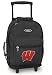 University of Wisconsin Rolling Backpack UW Badgers - Wheeled Travel or School Carry-On Travel Bags with Wheels - Best Quality-