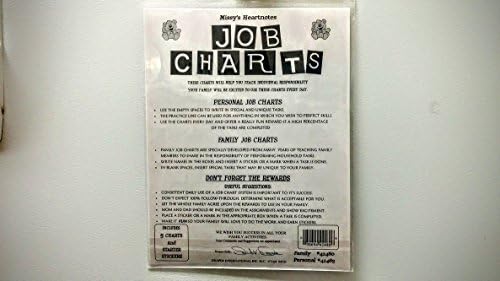 (10 Pack) Personal Children Job Charts with Reward Smiley Face Stickers Family Job Charts