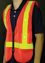 Safety Vest, Reflective, With LED Lights