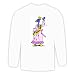 Long Sleeve T-shirt with winner, pageant, bird, beauty Large White