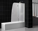 Aqua Bathtub Door Bathtub Door Dreamline Frosted Glass SHDR-3148586-FR-05: 48 x 58