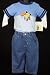 Tuti Fruiti New Fall/Winter Infant Baby Boys Baby Blue Embroidered Denim Pant Set