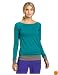 Zumba Fitness LLC Women's Bliss Long Sleeve V-Top (Peacock, XX-Large)