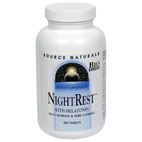 Source Naturals NightRest with Melatonin, Tablets, 200 tablets