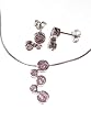 Sterling Silver CZ Bubble Earring and Pendant Set