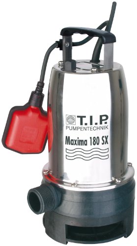 T.I.P. 30121  Schmutzwasser Tauchpumpe  Maxima 180 SX Edelstahl