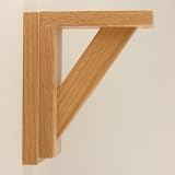 Corbel for Countertops and Shelves - Oak Straight Model 6 - Unfinished